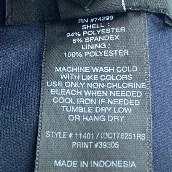 Enfocus Studio Black White Striped Floral Skater Style Dress Size 14 - Picture 8 of 8